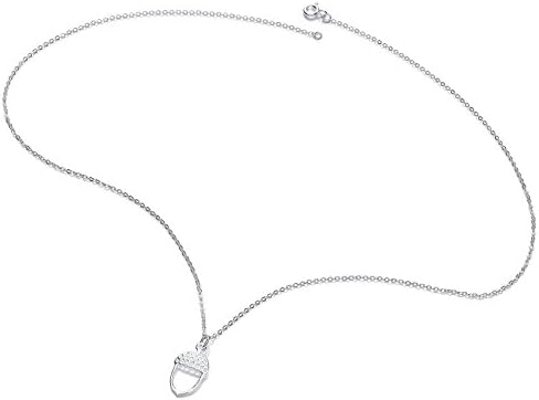 Jodie Rose Acorn Pendant on Sterling Silver Chain of Length 46 cm