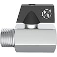 R. N. Forged Brass Mini Ball Valve Shut Off Switch 1/2 Inch (15Mm) Npt Male-Female Thread For Water Treatment & Plumbing Solutions - Rn220015Mf
