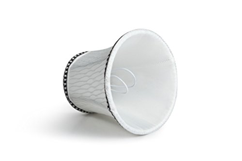 Splink 2 Pcs Lampenschirm E12/E14 Organza Stoff Stehlampe Tischlampenschirm mit Gold Trim Vintage Barockstil Stil 80*120*110mm - 4
