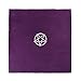 Produktbild Jiamins Tischdecke Tarot quadratisch aus Hochwertiger Beflockung, Tischdecke Tarot Poker-Teppich, 49 x 49 cm, Schaumstoffpolster, violett, 49x49cm