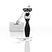 SHAVE-LAB - TWEE - Manual Razor with 4x Razor Blades (P.6+1 - 6 blades + trimmer - for men, black)