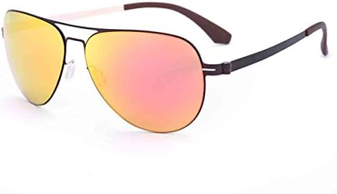 Mens Womens Aviator Sunglasses Non-polarized Driving Sunglasses - UV 400 Protection,Yellow-OneSize