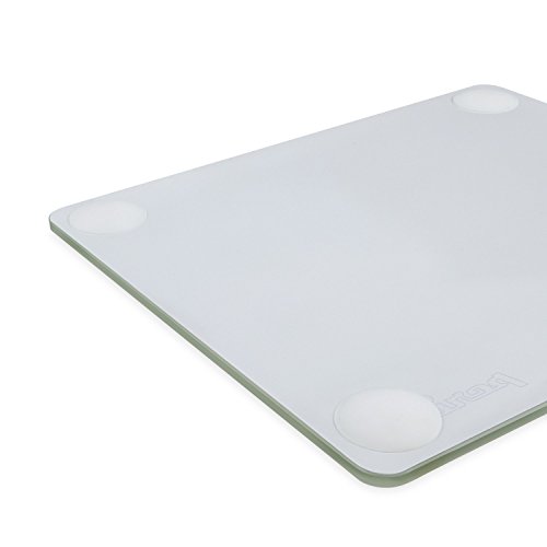 Perixx dx-4000  W  dise  o de cristal profesional alfombrilla de rat  n       ideal con rat  n l  ser uso       250  x 210  x 5  mm  color blanco