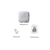 Moskitonetze 4 U® GROSSE Moskitonetze – Himmelbett – Maximaler Insektenschutz – Keine Hautirritationen oder Chemikalien – Kompletter Befestigungssatz, Aufbewahrungstasche mit Zugschnur - 5