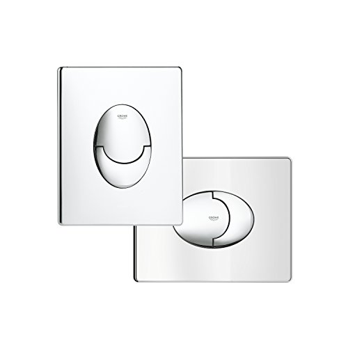 GROHE Skate Air Betätigungsplatte mit 2-Mengen- und Start-Stopp-Funktion für pneumatische Betätigung , senkrecht , chrom 38505000 - 8