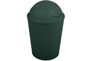 MSV AKO PP - Pattumiera a dondolo 5,5 L, colore: Verde scuro