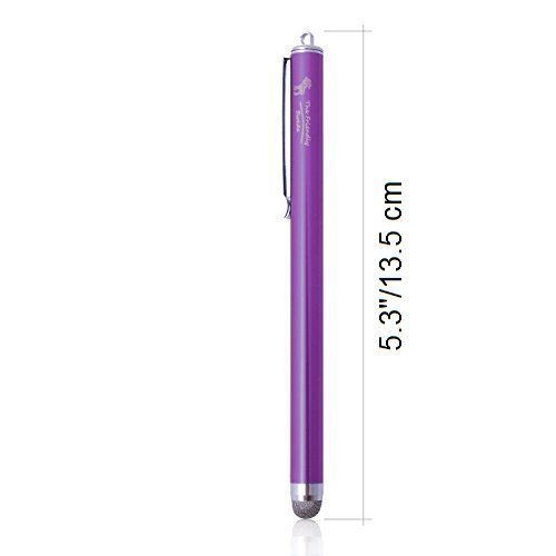 The Friendly Swede 3 Stück Hybrid Stylus Touchscreen Eingabestift mit austauschbarer Mikrofaserspitze (hellblau, lila, pink) - 6