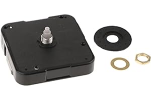 FUBESK Mouvement d'horloge à quartz de rechange à long axe - Mécanisme d'horloge à quartz silencieux - Kit de réparation d'horloge murale