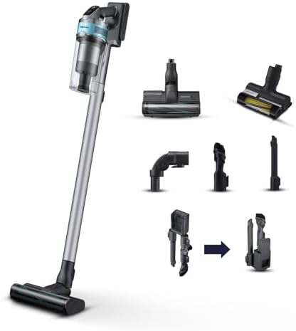 Samsung Scopa Elettrica VS20B75AGR1/WA Jet 75E Pet, Potenza 200W, Aspirapolvere Senza Filo, Fino a 60 Min di Autonomia