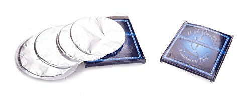 Ectxo 100 Alufolie 80 Kohle Briketts 100 Mundstücke für Shisha Hookah Wasserpfeife (Alufolie+Kohle+Mundstücke) - 3