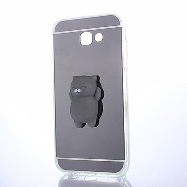 Preisvergleich Produktbild Schöne Fälle, Abdeckungen, Fall für Samsung Galaxie a5 2017 squishy diy Stress Relief Fall zurück Deckel Fall cute 3d Cartoon weichen tpu Fall für Samsung Galaxy a5 ( Farbe : Schwarz , Kompatible Modellen : Galaxy A3(2016) )