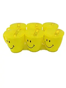 Kids Trends Smiley Mugs with Lid for,Return Gifts for Kids Birthday Party (Pack of 12)