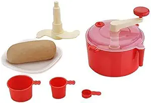 ShopCrazy Atta Dough Kneader Maker Kitchen Set with Measuring Cups Automatic Atta Roti Dough chakki clearline Maker Measuring Cups Set Bread Mixer for Home Kitchen,multicolour(SC126)