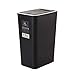 Produktbild JullyeleDEgant Moderne Design 8L Kunststoff Mülleimer Drücken Abdeckung Design Home Küche Büro Mülleimer Wohnzimmer Toilette Papierkorb