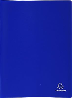 Exacompta 8522e Porte-Vues en Polypro Format A4 40 Vues Bleu