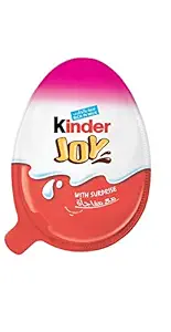 Kinder Joy Chocolate Snack with Surprise, Pink, 20 g