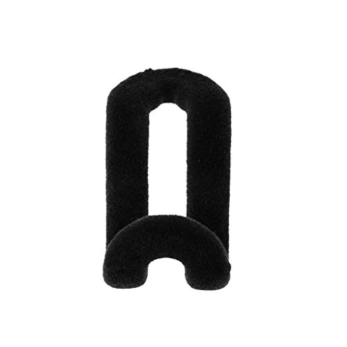 10pcs Mini Anti-Rutsch Mini Beflockung Kleidung Rack Kleiderbügel Haken Halter Aufhänger Anschluss – Schwarz, one size - 9