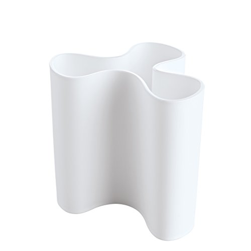 koziol Vase Clara M, Kunststoff, weiß, 10.3 x 11.4 x 10.9 cm