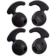 Somapa 4 Pcs (2 Pair) for S7 Samsung Level Earbuds Black Earbuds for Level u Earbuds for Samsung Earbuds Samsung Level u Earphone Tips Headphones Cushion