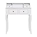 Produktbild Rebecca Srl Schminktisch Tisch Weiß Schreibtisch Konsole 4 Schubladen 1 Top- Regal provenzalischen Stil (Code RE4449)
