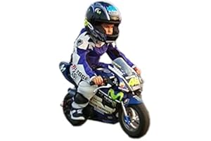 BI ESSE - Tuta da MINIMOTO per bambino in pelle e tessuto professionale, completa di protezioni Complete