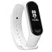 Produktbild Solid Color-Armband Gurt Art und Weise Silikon Handgelenk mit schnellem Sichere für Xiaomi Armband Band 3 Teile Zubehör (weiß)