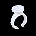 Approx.100pcs Eyelash Extension Disposable Glue Holder Rings 2-Slot S