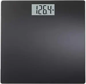 Delzon Electronic Human Body Weighing Scale Thick Tempered Glass and LCD Display Square Shape Personal Bathrrom Scale Up To 180 Kg (Multi Color)