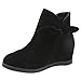 Produktbild TTLOVE 2018 Damen Slip-on Stiefeletten35-40size Damen Stiefeletten Halbstiefel Schnürbootie Stiefel Zip Up Blockabsatz 1.5 cm Wedges Ferse lässige Retro Boots rund teo gefütterte PUC