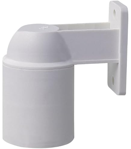 Portalampada Curvo Famatel E-27 - Attacco A Vite Per Lampadine Standard, Colore Bianco