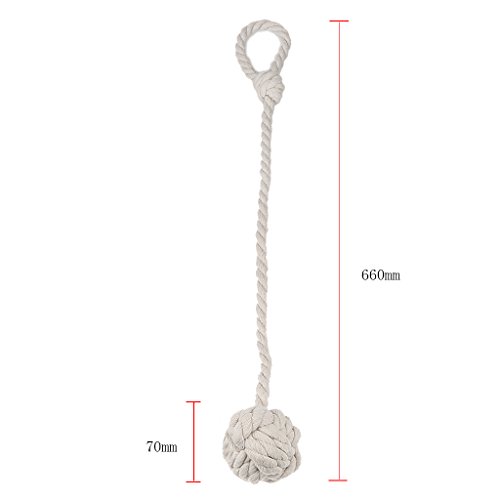Gazechimp 2 Stück Vorhang Raffhalter Seil mit Ball Tiebacks Holdbacks – Weiß - 5