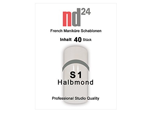 40 x FRENCH Maniküre SCHABLONE Halbmond - French Nail - French Nagel-Sticker - French Linie - Smile Line
