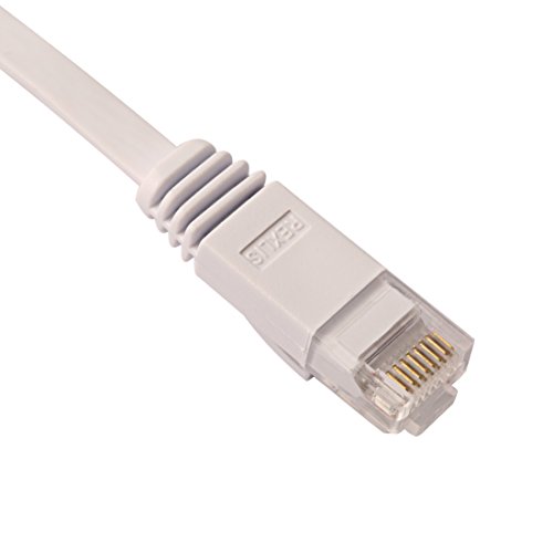 30m – 1 Stück 1000 Mbit/s Gigabit Lan | Flach | Slim | Patchkabel | Verlegekabel Multi Kabel Flach Cat6 RJ45 Snagless Netzwerk Ethernet-Patchkabel Everlasting & höchst zuverlässig Cat6-Ethernet-Kabel unterstützt bis zu 550 MHz und ist am besten für Fast Ethernet, Gigabit Ethernet und 10-Gigabit-Ethernet - 4