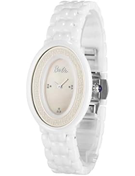 Barbie Damenuhr Leder Armband Kupfer Armbanduhr Quarz Analog Uhr Schwarz