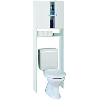 Amazon.de: VCM WC Überbauschrank Toilette Schrank Badschrank Badregal