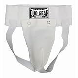 LARGE WHITE ELASTICATED MUAY THAI KICKBOXING MMA KARATE MARTIAL ARTS SPORTS PLASTIC CUP GROIN GUARD
