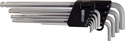 KS Tools 151.3200 Classic Kugelkopf-Innensechskant-Winkelstiftschlüssel-Satz im Klapphalter, 10-teilig, 1.5-10 mm - 4