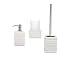 Produktbild Ridder 229909010-350 Bad-Accessoire-Set 3-teilig, Brick weiß