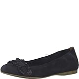 Verschluss: Ohne Verschluss Tamaris 1-1-22108-22 Damen KlassischeBallerinas,Flats,Sommerschuh,klassisch elegant,Touch-IT,Navy,36 EU