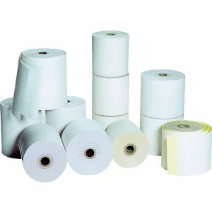 Preisvergleich Produktbild Kurt Debatin 50 x Bonrolle ADS 492 57x80x12mm holzfrei weiß