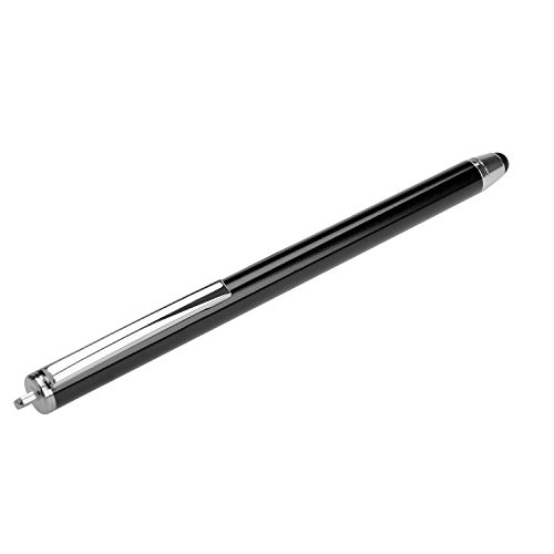 tinxi® 3er Pack Universal Stylus Stift Touch Pen Eingabestift Touchpen mit 3x Ersatzspitzen 2x Schnur hängen mit Staubkappe in Schwarz für alle Geräte mit kapazitiven Touchscreen Smartphone Handy PDA Tablet PC - 4