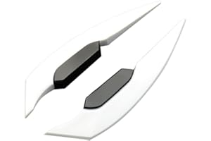 ‎ASUDARO Motorcycle Fairing Winglets, Asudaro 1 Pair Motorcycle Spoiler Motorcycle Wings Aerodynamic Spoiler Wings Universal Motorcycle Winglet Aerodynamic Wing Motorcycle Front Spoiler Fairing, White