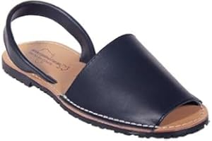 HECHO EN ESPAÑA Menorquina Ibicencas Sandales d'été en cuir