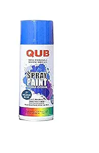 BisonBerg New Formula Quick Drying Spray Paint Bike, Car, Activa, Metal, Art & Craft, Interior-Exterior 400 Ml (21 Medium Blue)