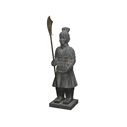 Siena Garden 168177 Krieger mit Hellebarde Tonerde, 40 x 128 cm