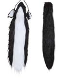 Zubehör Set Stinktier mit Haarreif Schwanz Maske Karneval Fasching