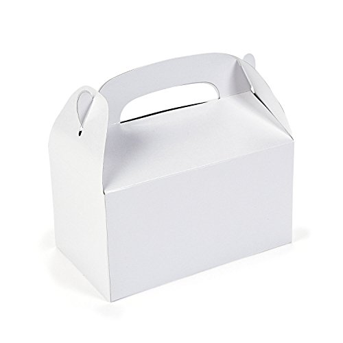 Geschenkboxen Faltboxen Weiß 12 Stück für Gastgeschenke und Mitgebsel Palandi®