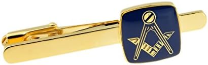 OWN MAKEPlated Masonic with No G Blue & Gold Tie Clip