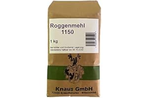 KNAUS GMBH Roggenmehl Tyoe 1150 Roggenmehl in Bäckerqualität (1 kg)