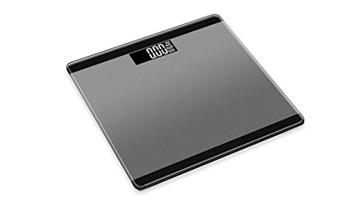 Aquarius 3-in-1 Body Weight Scales-Digital Bathroom Scales with Step-On Technology, High Precision Sensors, Auto Shut Off, Max 180kg, Available In 4 Colours-The Ultimate Fitness Companion (Space Grey)